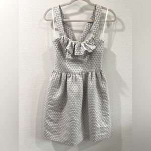 Boutique! Kimibilla San Francisco white and silver brocade short dress size 4